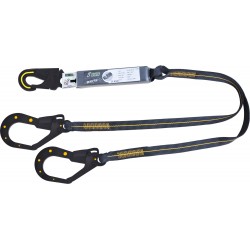Longe fourche diélectrique en sangle avec absorbeur d'énergie
