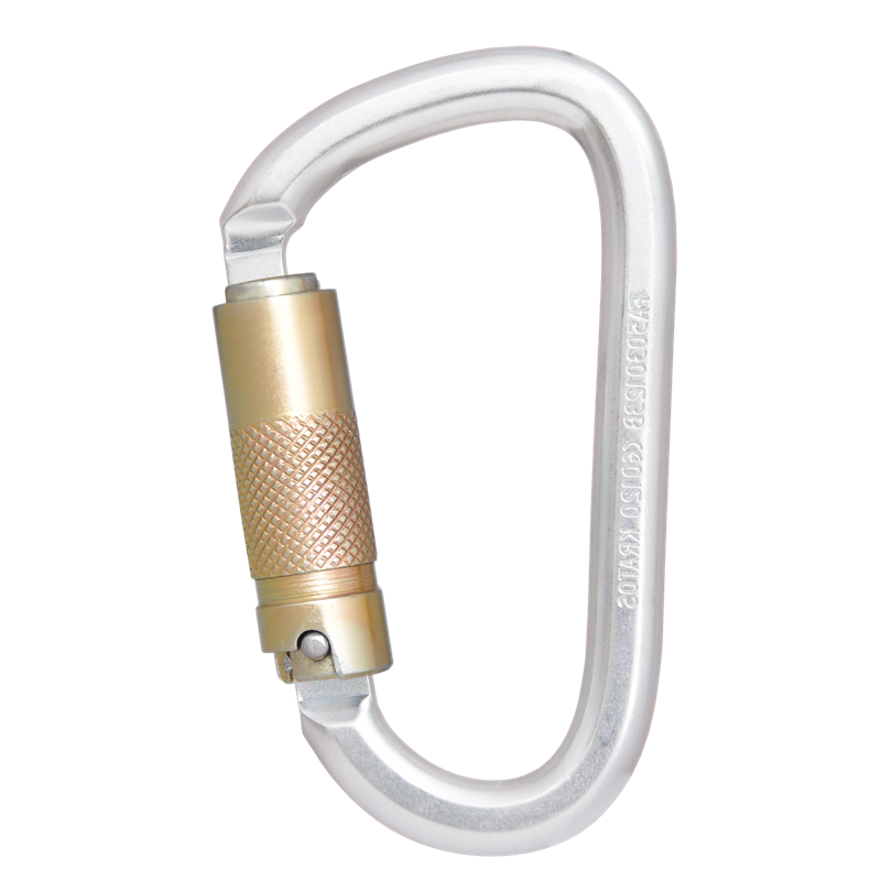 Mousqueton acier à verrouillage automatique triple action - version Keylock Mousqueton acier à verrouillage automatique triple action - version Keylock