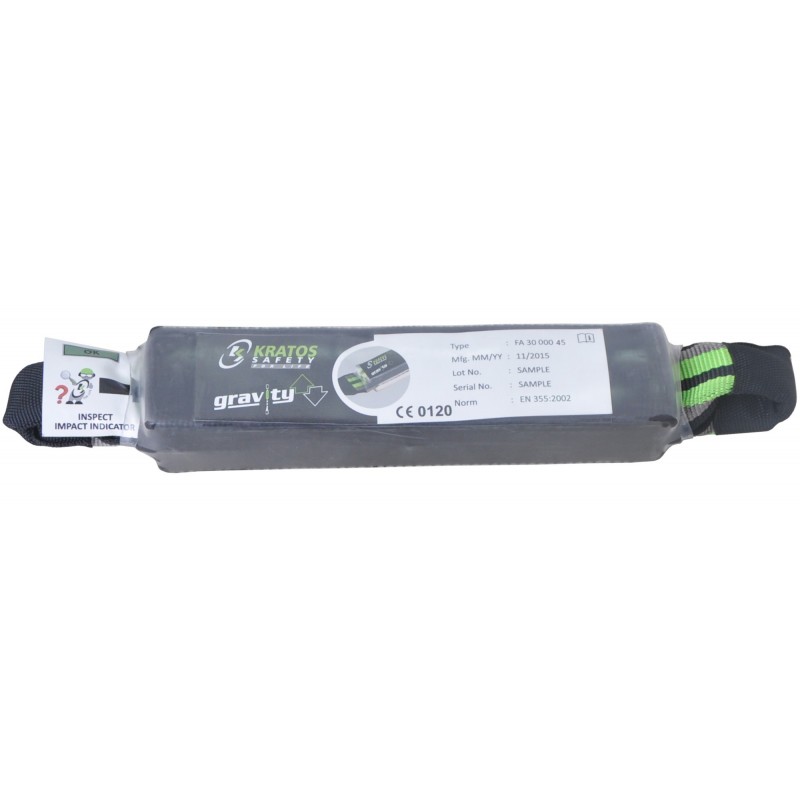 Energy absorber in 44 mm wide webbing Energy absorber in 44 mm wide webbing