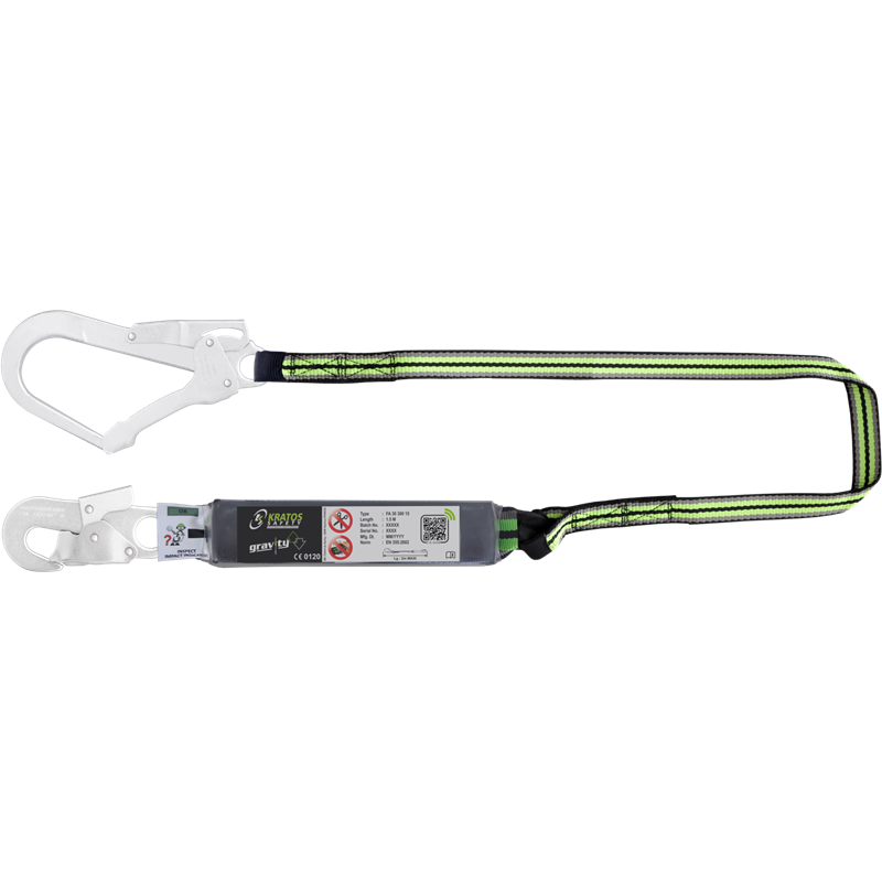 Longe en sangle 2 m avec absorbeur d’énergie et connecteurs FA5020217 et FA5020755 Longe en sangle 2 m avec absorbeur d’énergie et connecteurs FA5020217 et FA5020755