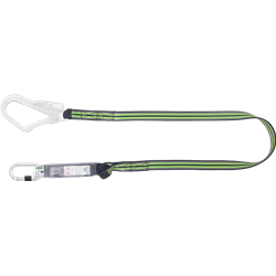 Longe en sangle 1,80 m avec absorbeur d’énergie et connecteurs FA5010117 et FA5020755