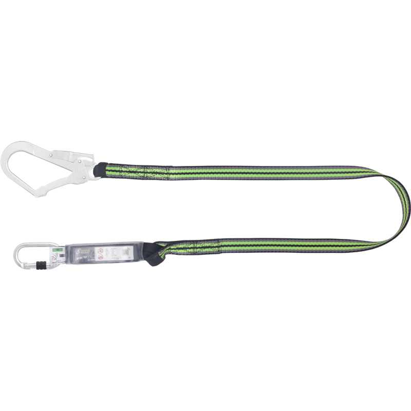 Longe en sangle 1,80 m avec absorbeur d’énergie et connecteurs FA5010117 et FA5020755 Longe en sangle 1,80 m avec absorbeur d’énergie et connecteurs FA5010117 et FA5020755
