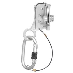 Fall arrester on kernmantle rope
