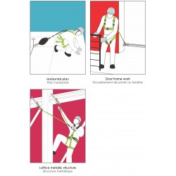 Body harness 2 attachment points comfort