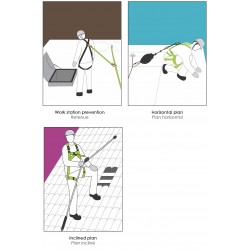 Adjustable anchorage lanyard 10 mtr