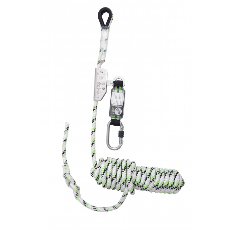Antichute coulissant sur corde tressée 40 m avec absorbeur d’énergie Antichute coulissant sur corde tressée 40 m avec absorbeur d’énergie
