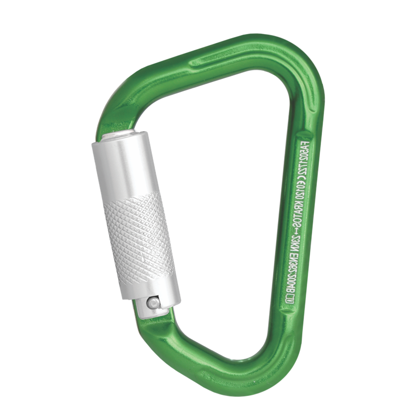 Green Aluminium Quarter turn locking Snap Hook Green Aluminium Quarter turn locking Snap Hook