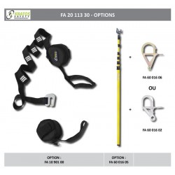 2 in 1 fall arrest system with pre-incorporated evacuation feature, 30 mtr
