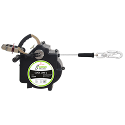 Retractable temporary horizontal lifeline, max. length 18 m