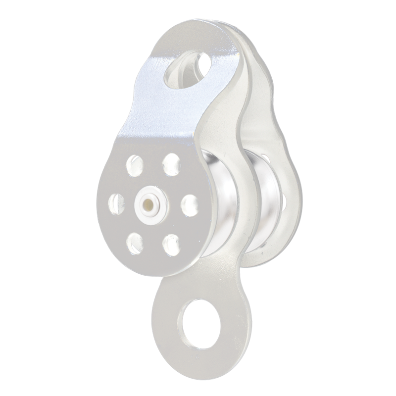 Double pulley with movable flanges, double attachment Double pulley with movable flanges, double attachment