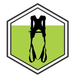 Body harness 2 attachment points, with automatic buckles