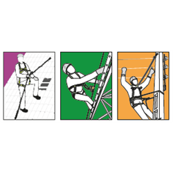 HELIXON webbing, retractable fall arrester 6 m, for vertical use only