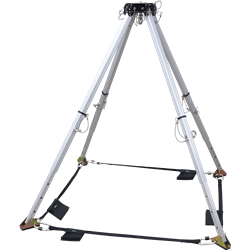 QuadPod for cliff top or mountain rescue and confined space rescue