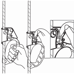 maniglia per ascesa mano destra