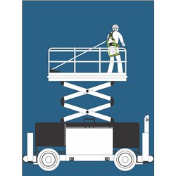 OLYMPE-S Gurtband, Höhensicherungsgerät Länge 1,75 m - für Arbeitsbühne