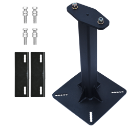 Kit potelet rigide (hauteur 300 mm) en acier galvanisé avec crapauds pour ligne de vie horizontale câble KS 4000