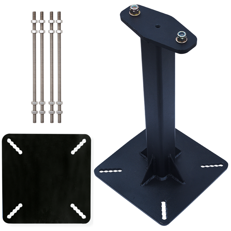 Kit potelet rigide (hauteur 300 mm) en acier galvanisé avec contreplaque pour ligne de vie horizontale câble KS 4000