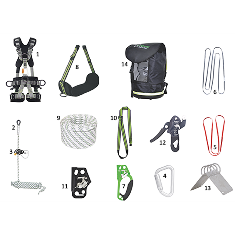 Kit acceso su fune "premium" Kit acceso su fune "premium"