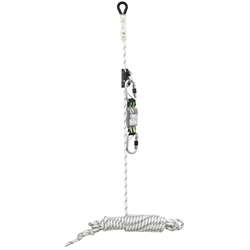 LOREL-A, Sliding fall arrester attached to 10 m anchor line, removable energy absorber