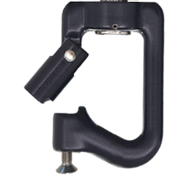 Aluminum rebar hook with openable termination eye