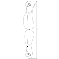Tensor con clavija para línea de vida KS-Line