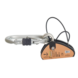 Rope or wire rope clamp for rescue