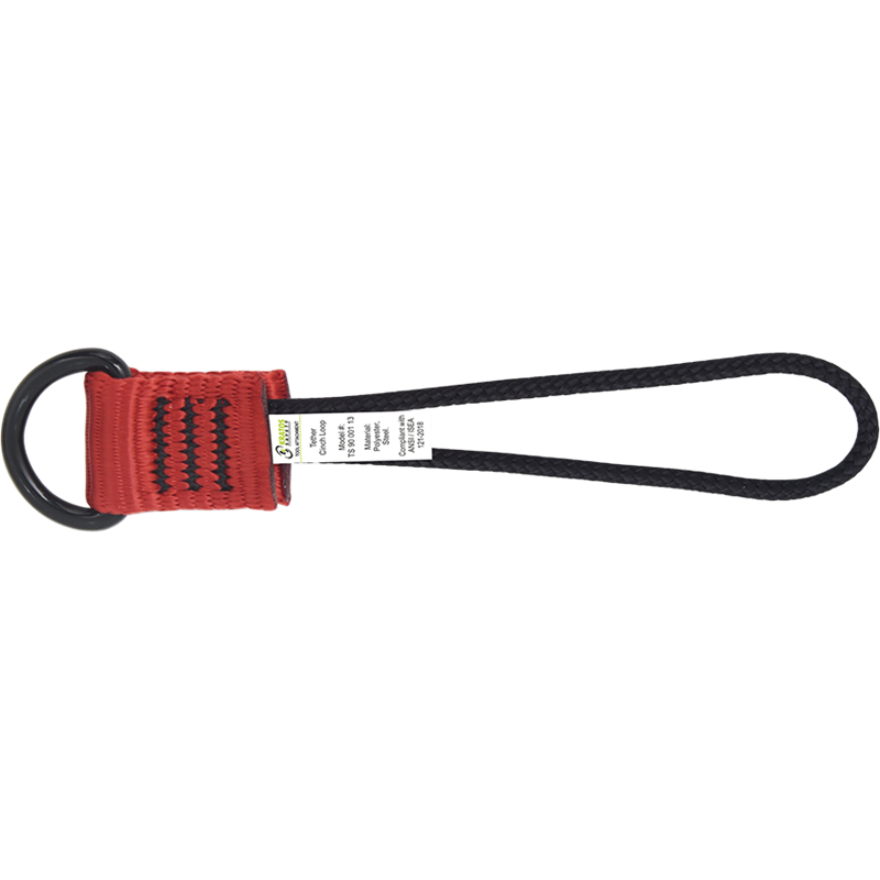 Dé porte-outils sur sangle avec boucle d'accrochage intégrée Dé porte-outils sur sangle avec boucle d'accrochage intégrée