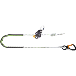 Work Positioning Kernmantle Rope Lanyard with grip adjuster, max. length 5 mtrs