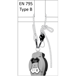Longe tressée de maintien au travail avec tendeur de longe à came