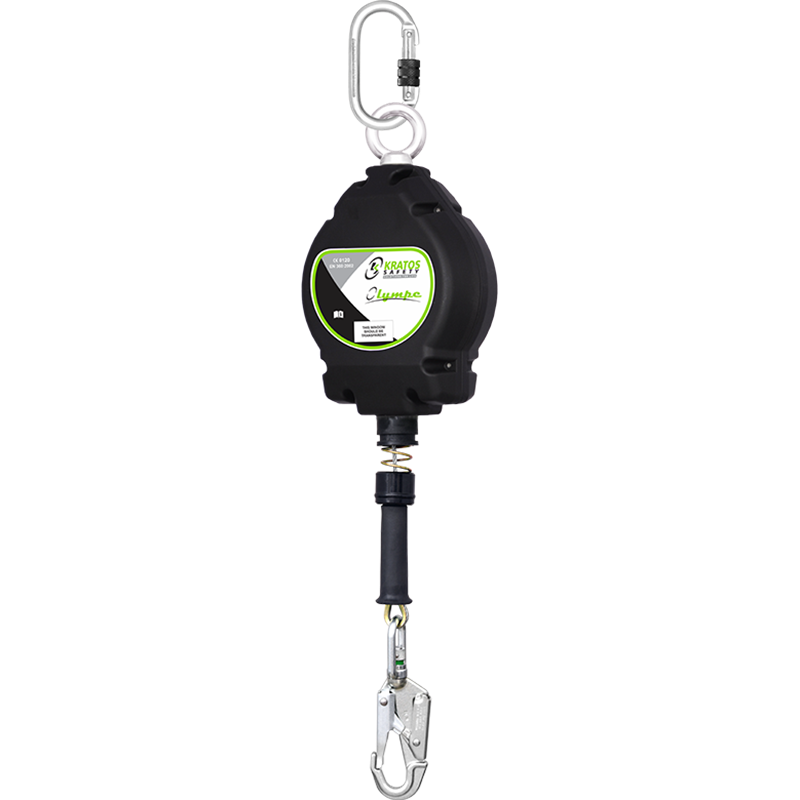 OLYMPE, Antichute à rappel automatique avec câble acier galvanisé Lg 10 m OLYMPE, Antichute à rappel automatique avec câble acier galvanisé Lg 10 m