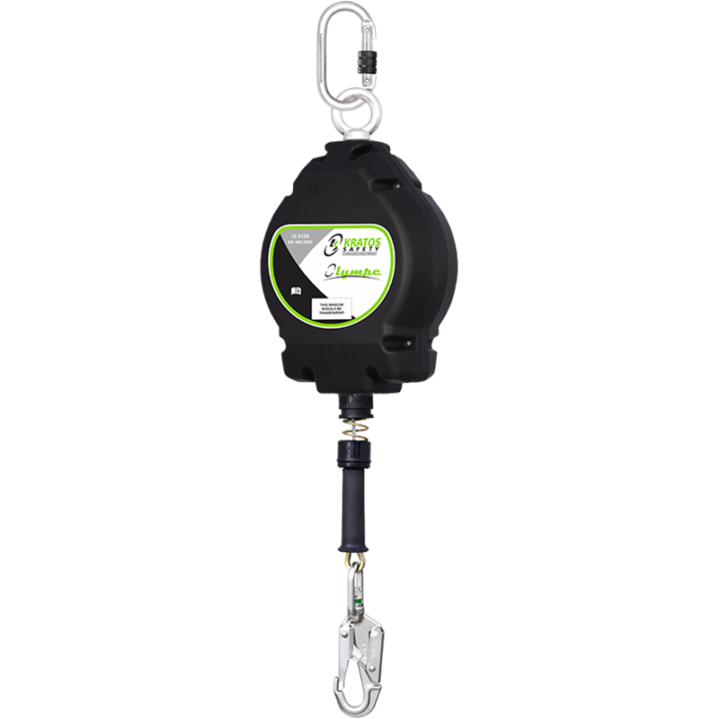 OLYMPE, Retractable fall arrester with aluminium casing with galvanized steel wire rope, 20m OLYMPE, Retractable fall arrester with aluminium casing with galvanized steel wire rope, 20m