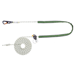 Work Positioning Kernmantle Rope Lanyard with grip adjuster (10 m)