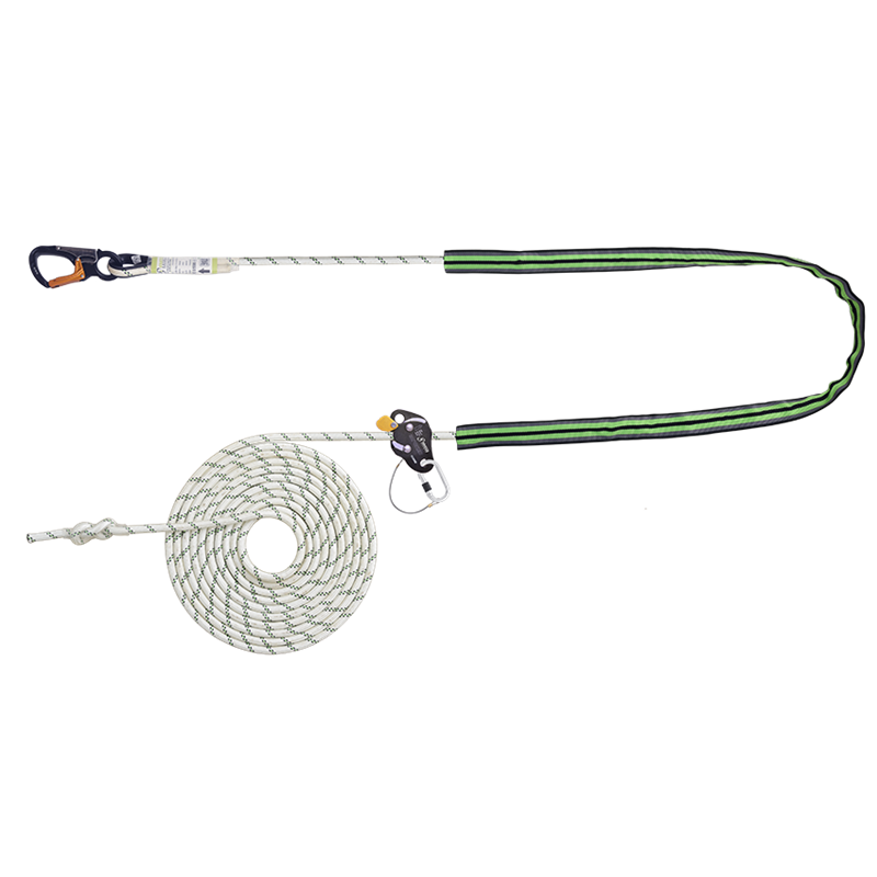 Work Positioning Kernmantle Rope Lanyard with grip adjuster (10 m) Work Positioning Kernmantle Rope Lanyard with grip adjuster (10 m)