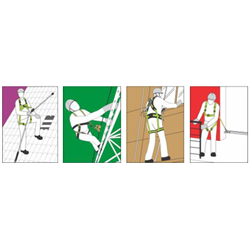 Línea de anclaje lg. 10 m en cuerda trenzada