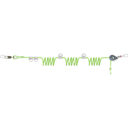 4 User Horizontal Temporary Lifeline, with 4 cross-over anchors