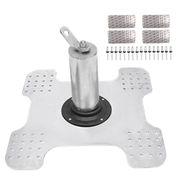 Constant force anchor post for trapezoïdal roof sheet