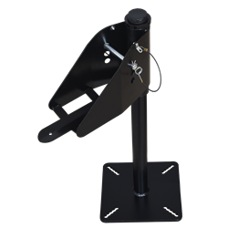 Fixed anchorage point with 360° rotation for flat roofs