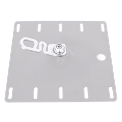 Anchorage plate with swivel for trapezoidal roof sheet