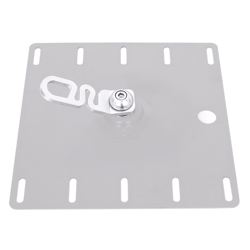 Platine d'ancrage avec émerillon pour bac acier