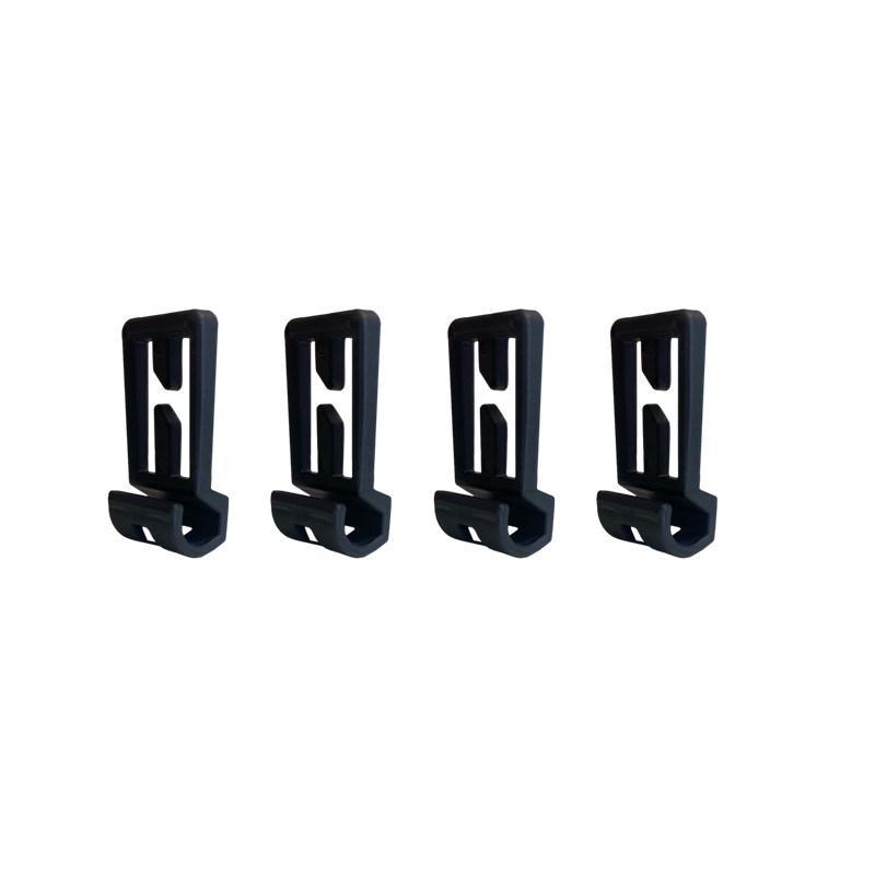 Set of 4 helmet clips