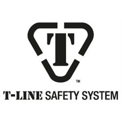 T-LINE, Retractable fall arrester with steel dual safety cable, lg. 12 m