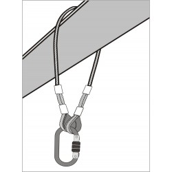 Anchorage Steel Wire Rope Sling 1 mtr