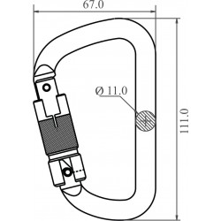 Steel Triple-locking Karabiner