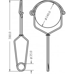 Anchorage Hook 140 mm