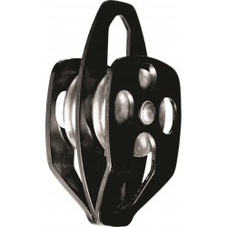 Double Pulley with moveable flanges
