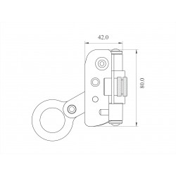 Fall arrester on kernmantle rope