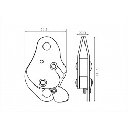 Compact fall arrester
