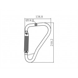 Steel Tower Hook Quarter-Turn Locking