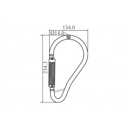 Steel Tower Hook Quarter-Turn Locking
