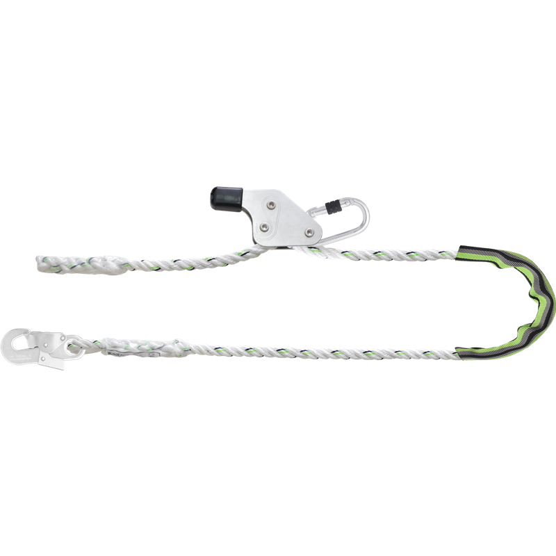 Work Positioning Twisted Rope Lanyard with grip adjuster Work Positioning Twisted Rope Lanyard with grip adjuster